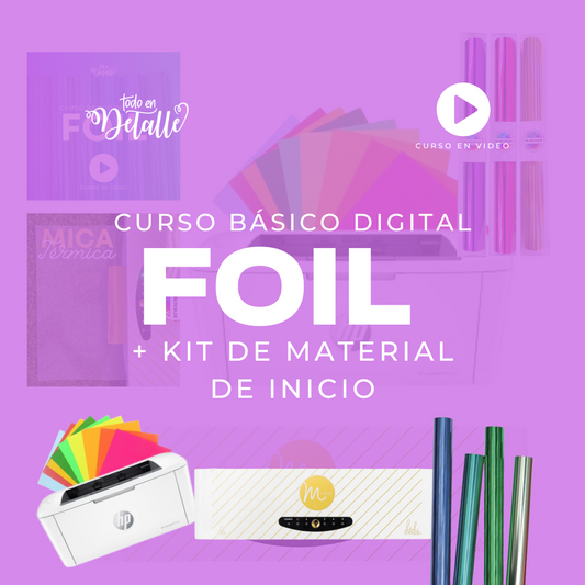 PAQUETE Curso Básico Digital FOIL + Kit de Material de Inicio - MINC