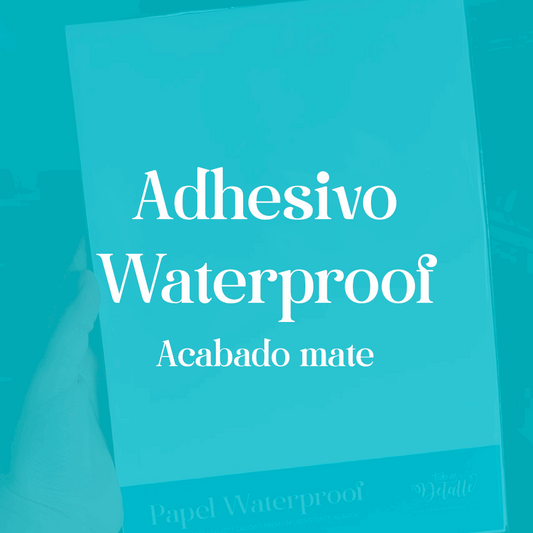 Adhesivo Blanco Mate Waterproof Todo en Detalle