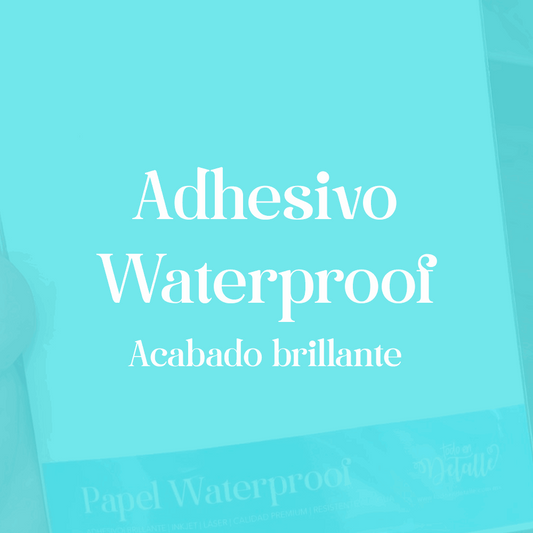 Adhesivo Blanco Brillante Waterproof Todo en Detalle
