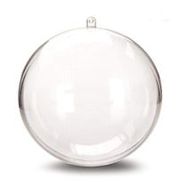 Esferas Transparentes Navideñas Armables 8cm