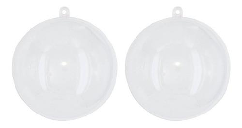 Esferas Transparentes Navideñas Armables 14cm