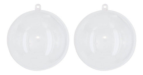 Esferas Transparentes Navideñas Armables 10cm